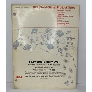 Vintage RCA Solid-State Product Guide Catalog - Pattison Supply Co.